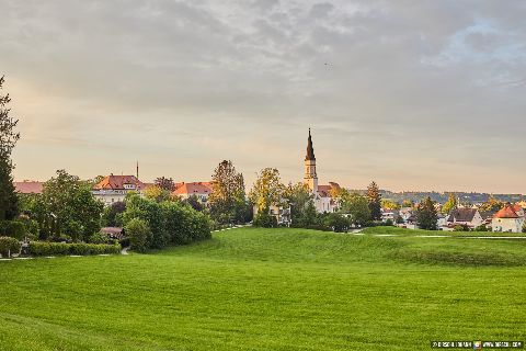 Gemeinde Haag Landkreis Mühldorf Ort Landschaft Pfarrkirche Mariä Himmelfahrt (Dirschl Johann) Deutschland MÜ